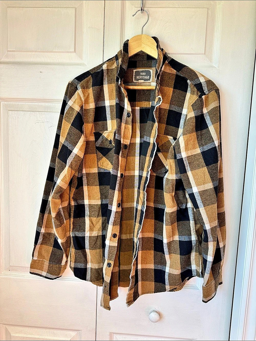 Hertiage 1680 Plaid Cotton Shirt Size Large